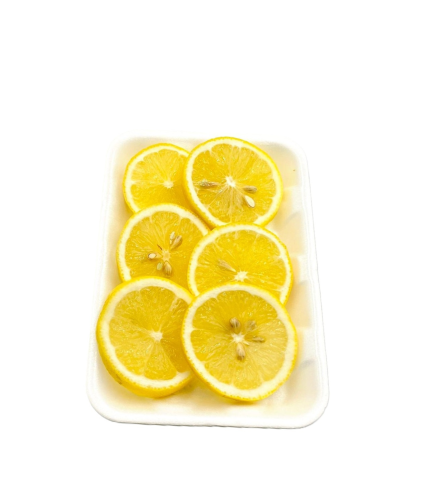 ليمون اصفر شرائح صحن