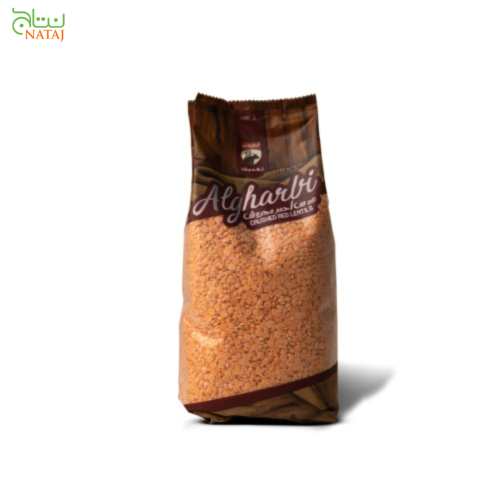 عدس احمر مجروش الغربي 400 جرام