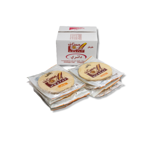 دائري ابيض مقرمش كرتون