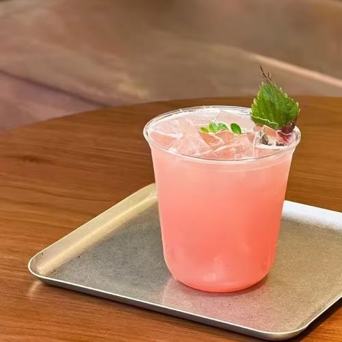 كوب عصير 12 اونص يو بلاستيك شفاف 1000 حبة