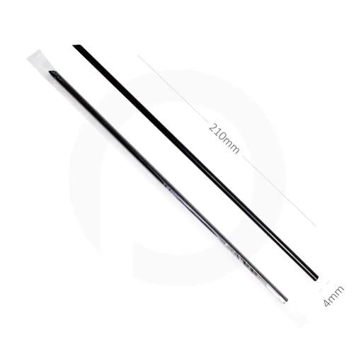 مزاز 4×210 مم بلاستيك اسود بغلاف بلاستيك شفاف 4000 حبة