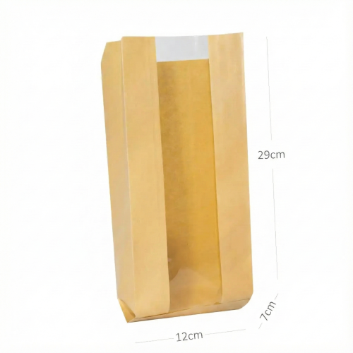 كيس #5 ورق كرافت بنافذة بدون قاعدة 1000 حبة