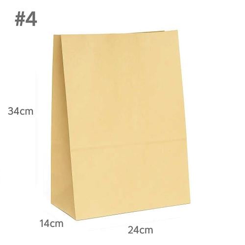 #4 Kraft Paper No Handle Bag 200/ctn