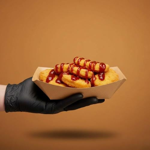 #3 Kraft Paper Food Tray 500/ctn