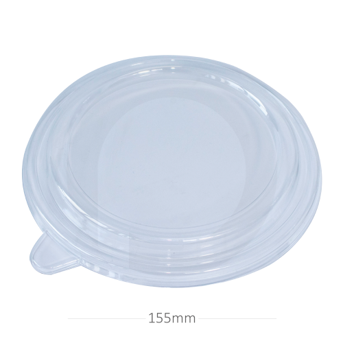 غطاء علبة سلطة 155 مم بلاستيك شفاف 200 حبة