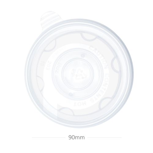 غطاء علبة شوربة 90 مم بلاستيك حراري 500 حبة