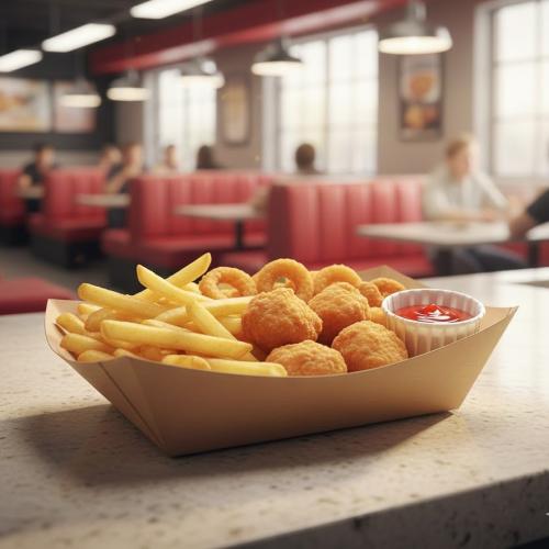 #6 Kraft Paper Food Tray 500/ctn