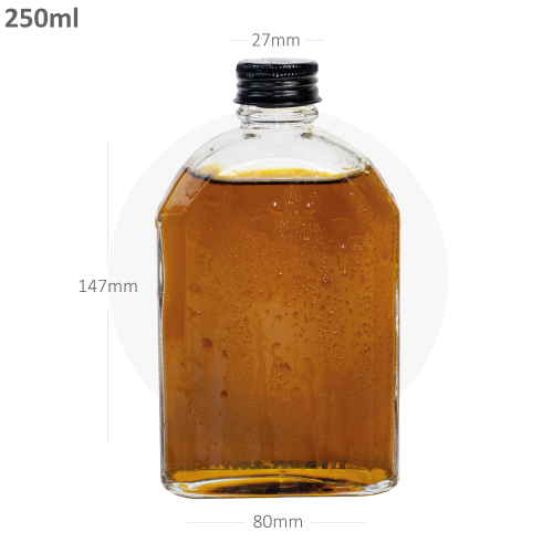 250ml A Cold Brew Glass Bottle Black Alu Cap 40/Ctn