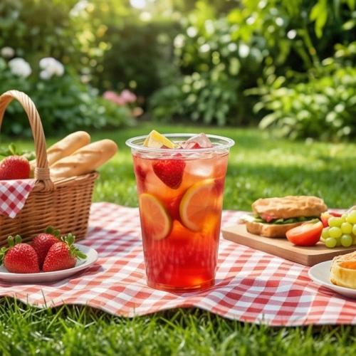 كوب عصير 16 اونص بلاستيك شفاف 1000 حبة