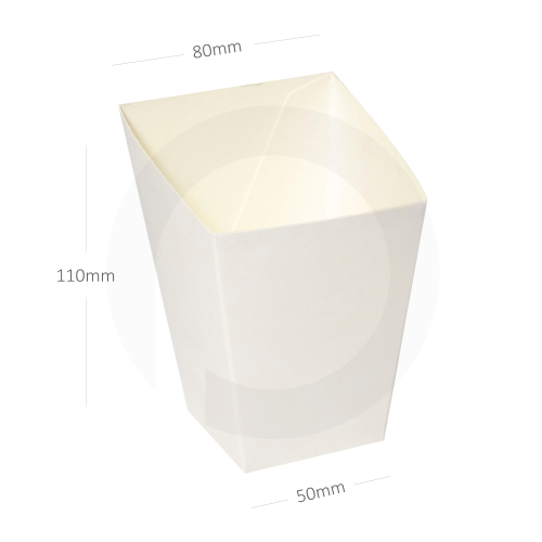 علبة بطاطس ورق ابيض 500 حبة