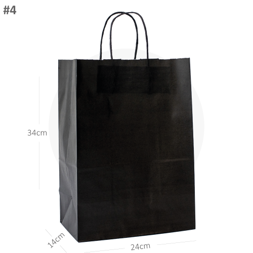 Bag Tek Rectangle Kraft Paper Take Out Bag - with Handles - 11 x 7 x 11  - 100 count box