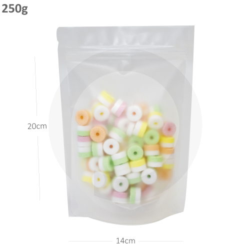 250g Clear Stand Up Ziplock Bag 300/ctn