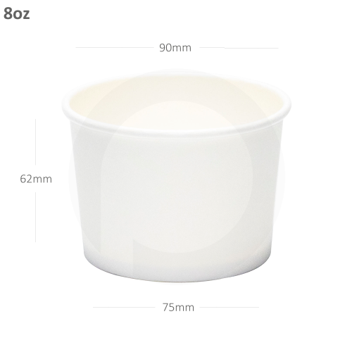 كوب شوربة 8 اونص ورق ابيض 500 حبة