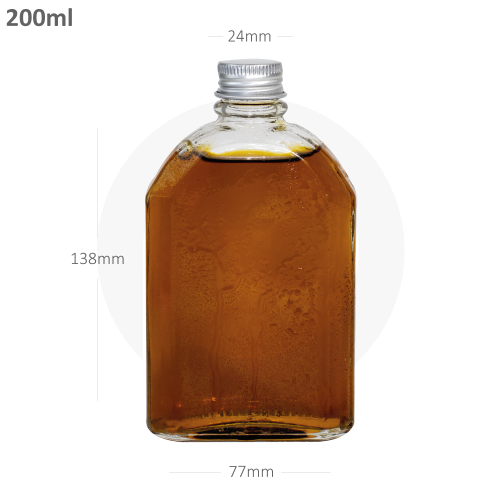 200ml A Cold Brew Glass Bottle Silver Alu Cap 50/Ctn