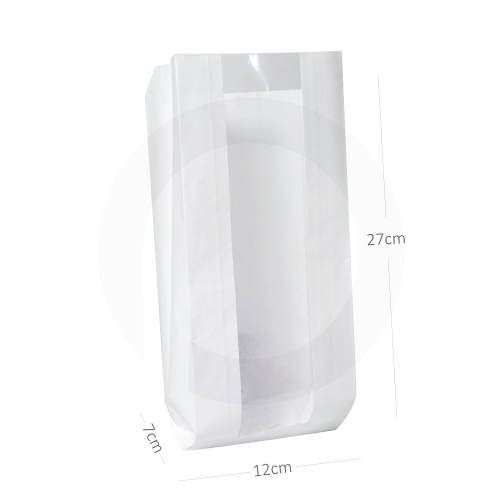#5 Satchel White Paper Window Bag 1000/ctn