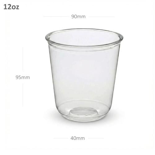 12oz/360ml PET Plastic U Shape Cup 1000/ctn