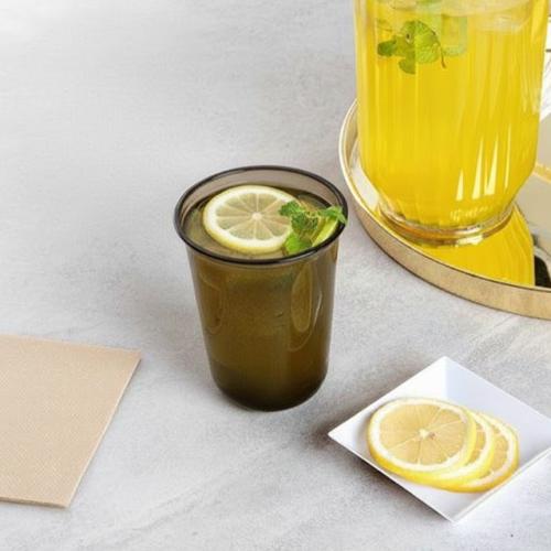 Black - 500ml PET Plastic U Shape Cup 1000/ctn