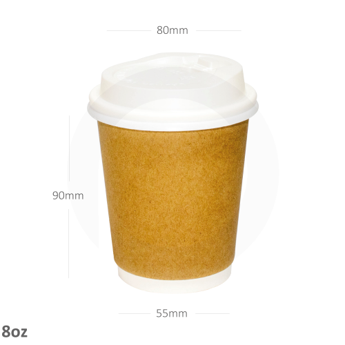90mm Coffee Cup Lid White - On Sale