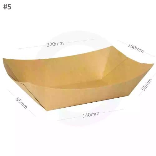 #5 Kraft Paper Food Tray 500/ctn