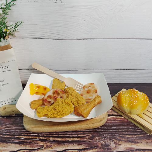 #3 White Paper Food Tray 500/ctn