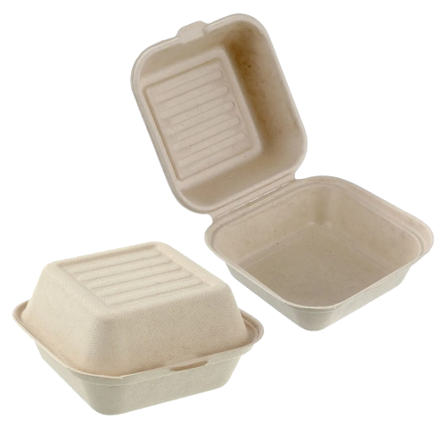 50pcs Disposable Food Containers Dessert Bowl Burger Snack Boxes