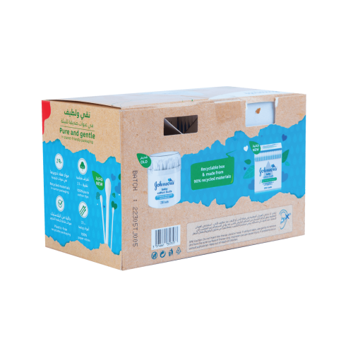 جونسون قطن اذن 200 حبة+100حبة هدية