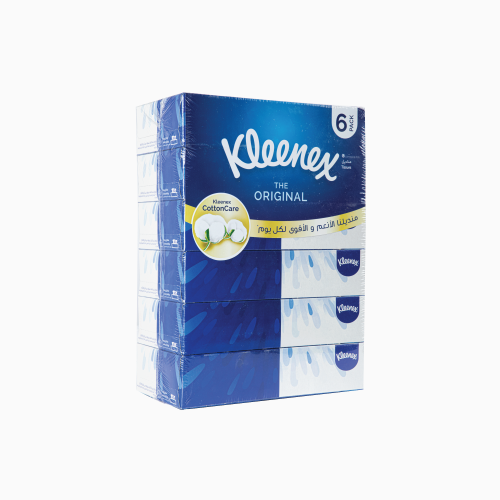 كلينكس مناديل وجه اوريجينال 70 منديل 6 علبة
