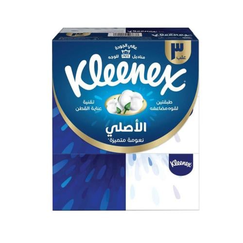 كلينكس مناديل كلاسيك 146 منديل 3 علبة