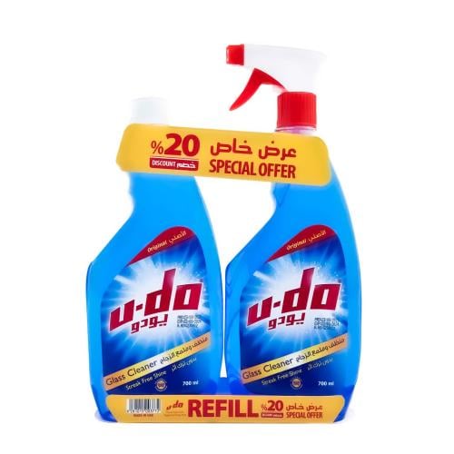 يودو ملمع الزجاج 2حبة 700مل