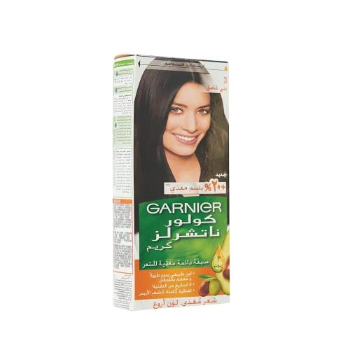 غارنية كولور ناتشرلز كريم صبغة+بلسم3بني غامق