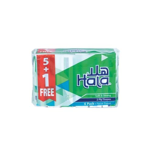 هلا مناديل وجه مزدوج 140منديل 5+1 مجانا