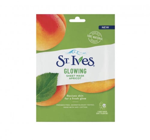 قناع ورقي بالمشمش ينعش البشرة من سانت ايفز - قناع واحد