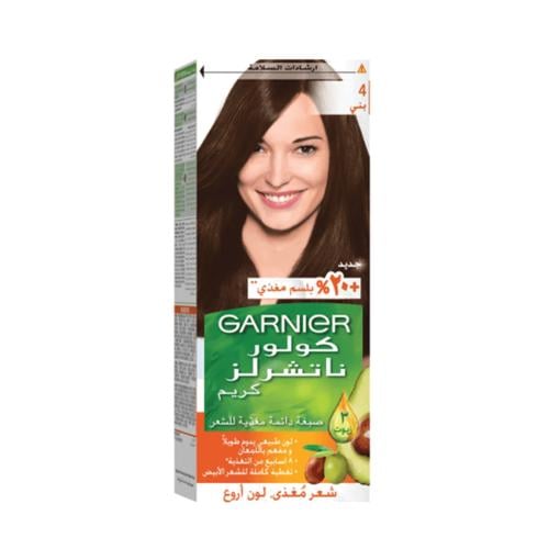 غارنية كولور ناتشرلز كريم صبغة+بلسم 4 بني