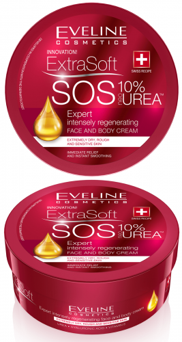 ايفلين اكسترا سوفت اس او اس 10٪ يوريا كريم مجدد للوجه والجسم 175 مل