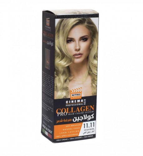 نيترو كندا سينما كولاجين صبغة شعر اشقر زيتوني ثلجي 11.11 - 260 مل
