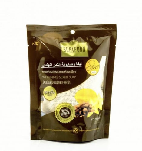 ليفة وصابونة التمر هندي لتبييض الركب والاكواع - 70 جرام