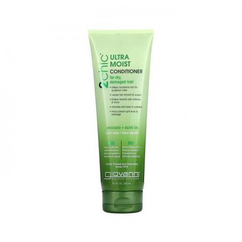 جيوفاني بلسم فائق الرطوبة للشعر الجاف والتالف بالافوكادو وزيت الزيتون - 250 مل