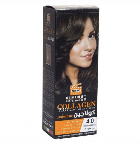 نيترو كندا سينما كولاجين صبغة شعر بني متوسط 4.0 - 260 مل