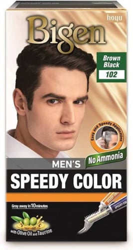 صبغة شعر بيجن رجالي 102 اسود مائل للون البني