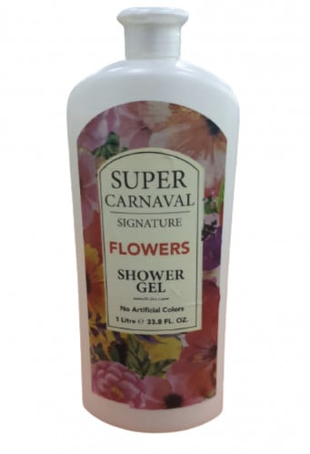 سائل استحمام سوبر كرنفال بالزهور - 1 لتر