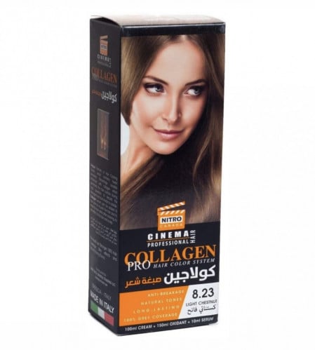 نيترو كندا سينما كولاجين صبغة شعر كستنائي فاتح 8.23 - 260 مل