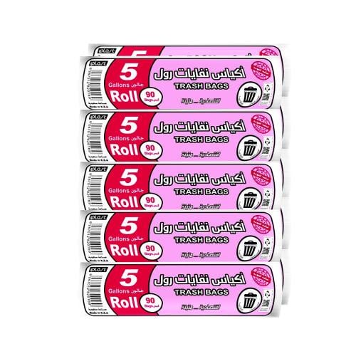 اي بلاست اكياس نفايات 5جالون 10 رول × 90 كيس
