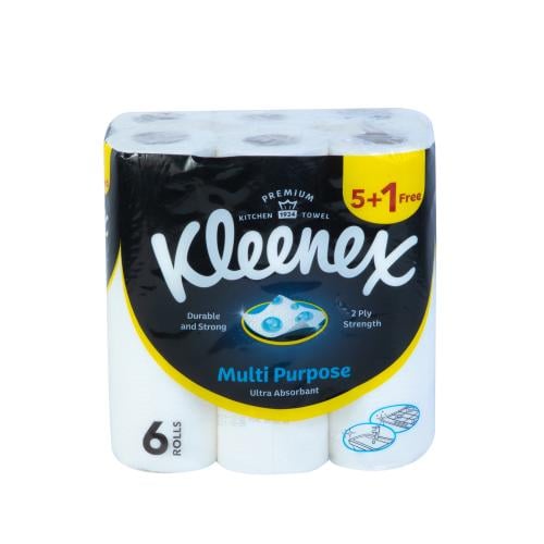 كلينكس ورق مطبخ عالية الامتصاص 5+1مجانا
