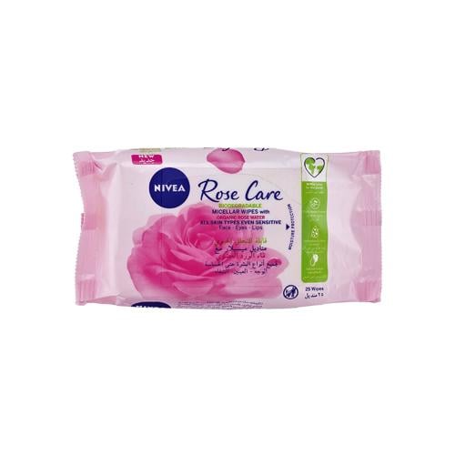نيفيا مناديل ميسيلار بماء الورد 25منديل