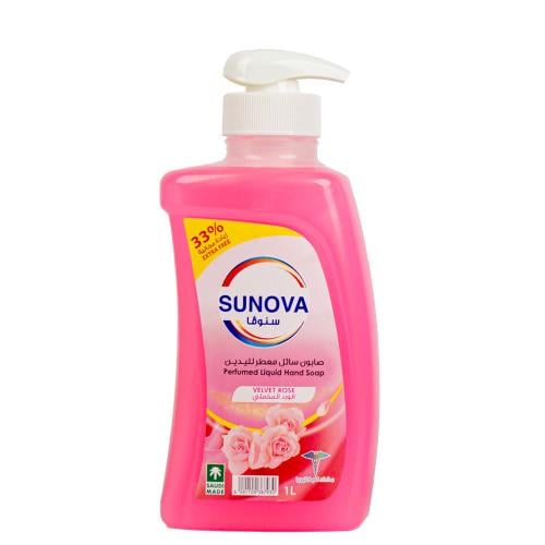 سنوفا صابون لليدين ورد مخملي 1لتر