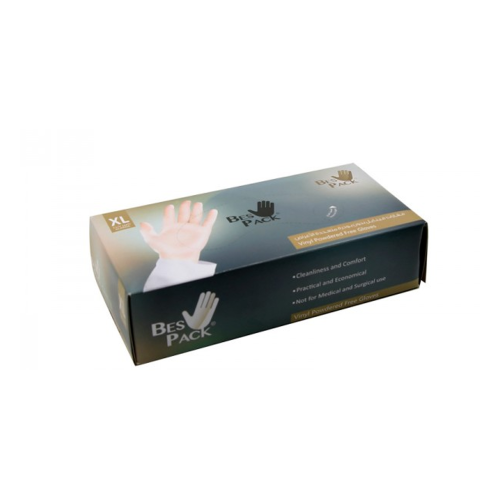 بست باك قفازات فينايل بدون بودرة كبيرXL