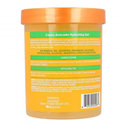 كانتو أفوكادو جل مرطب للشعر بزيت الأفوكادو والصبار وزبدة الشيا تثبيت مرن ،524g