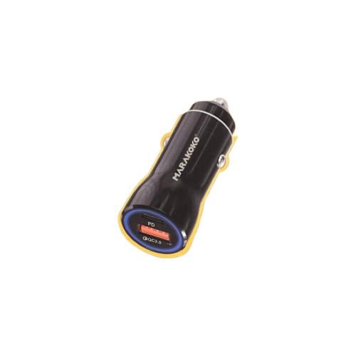 شاحن سيارة بمنفذين USB&PD يدعم الشحن السريع