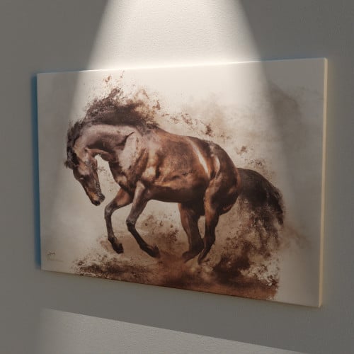 لوحة خيل ورمال كانفس