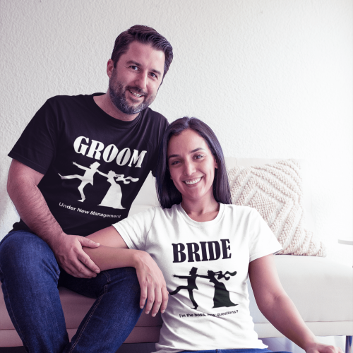تيشرت GROOM & BRIDE